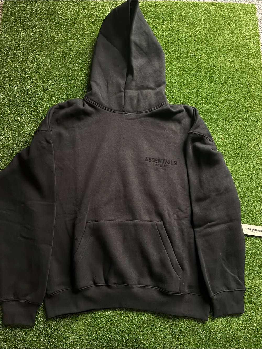 Essentials Black Lightweight Hoodie Jacket